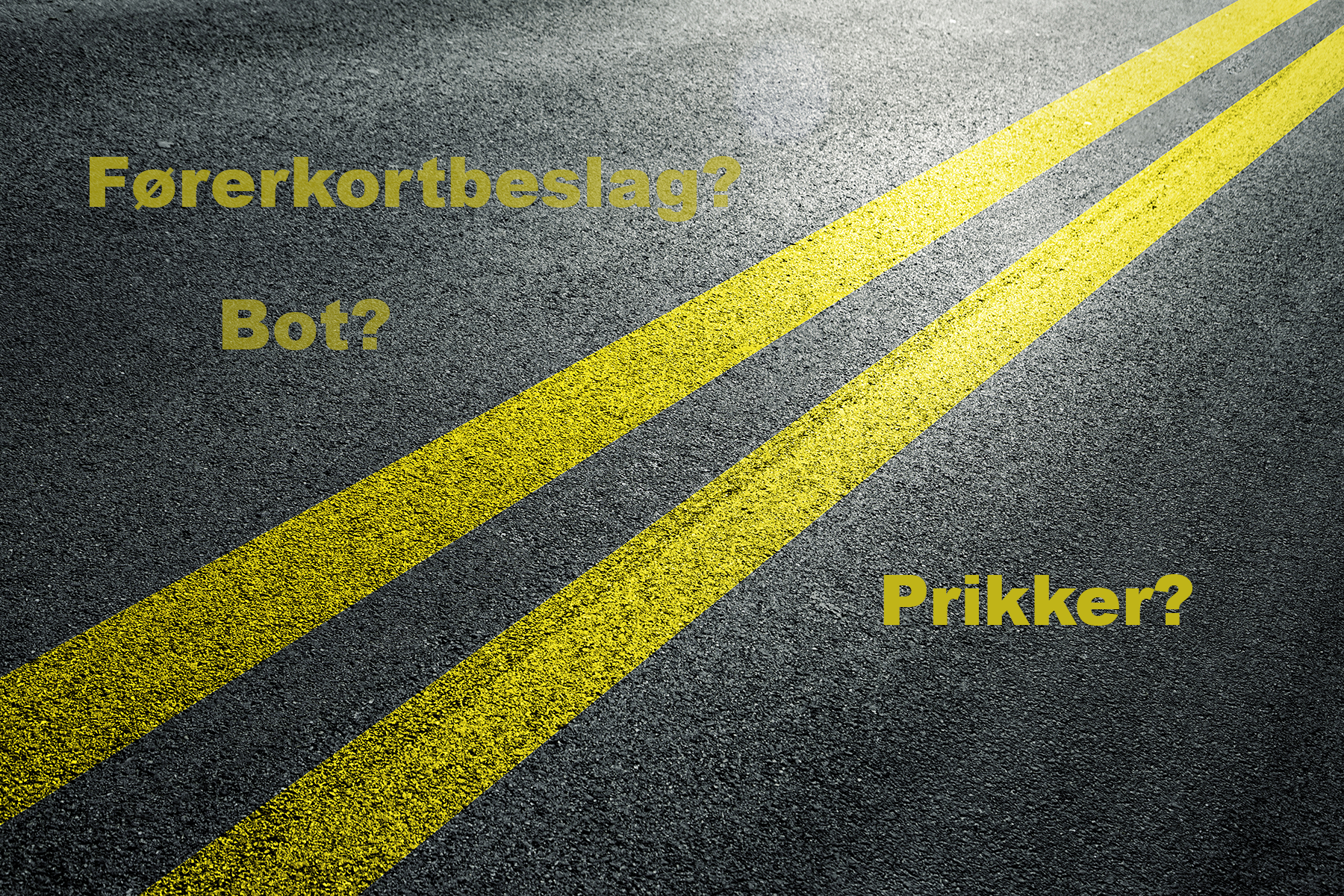 Får man prikker, bot eller førerkortbeslag når man krysser heltrukket linje?