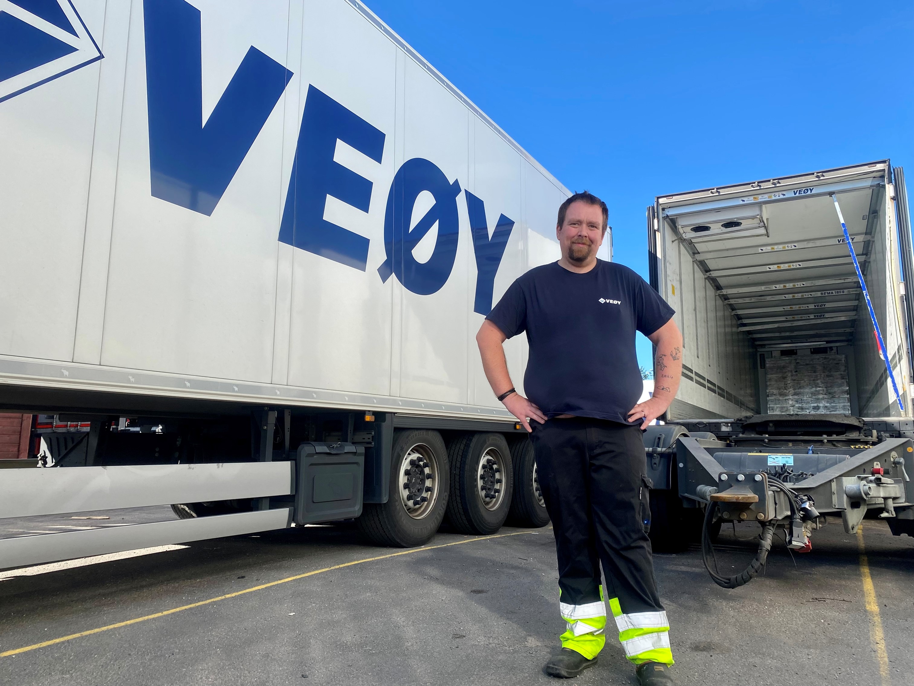 Ron Richard er klar for en ny dag på jobb.