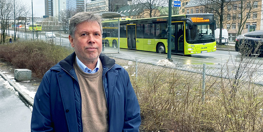 Forbundsleder JIm Klungnes. Foto: Yrkestrafikkforbundet