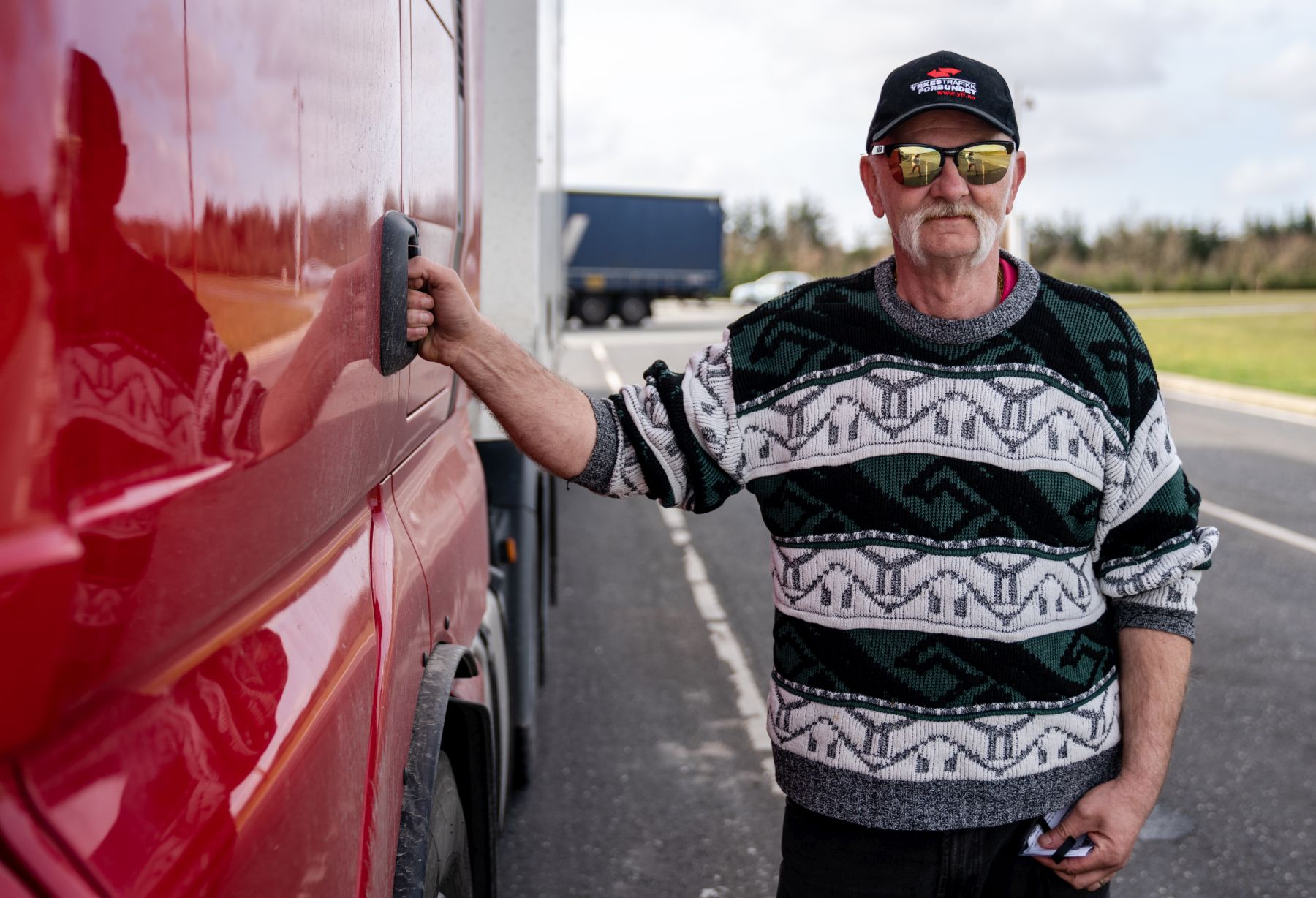 Leder i Yrkestrafikkforbundet Logistikk, Jan Arne Laberget. Foto: Per Christian Lind
