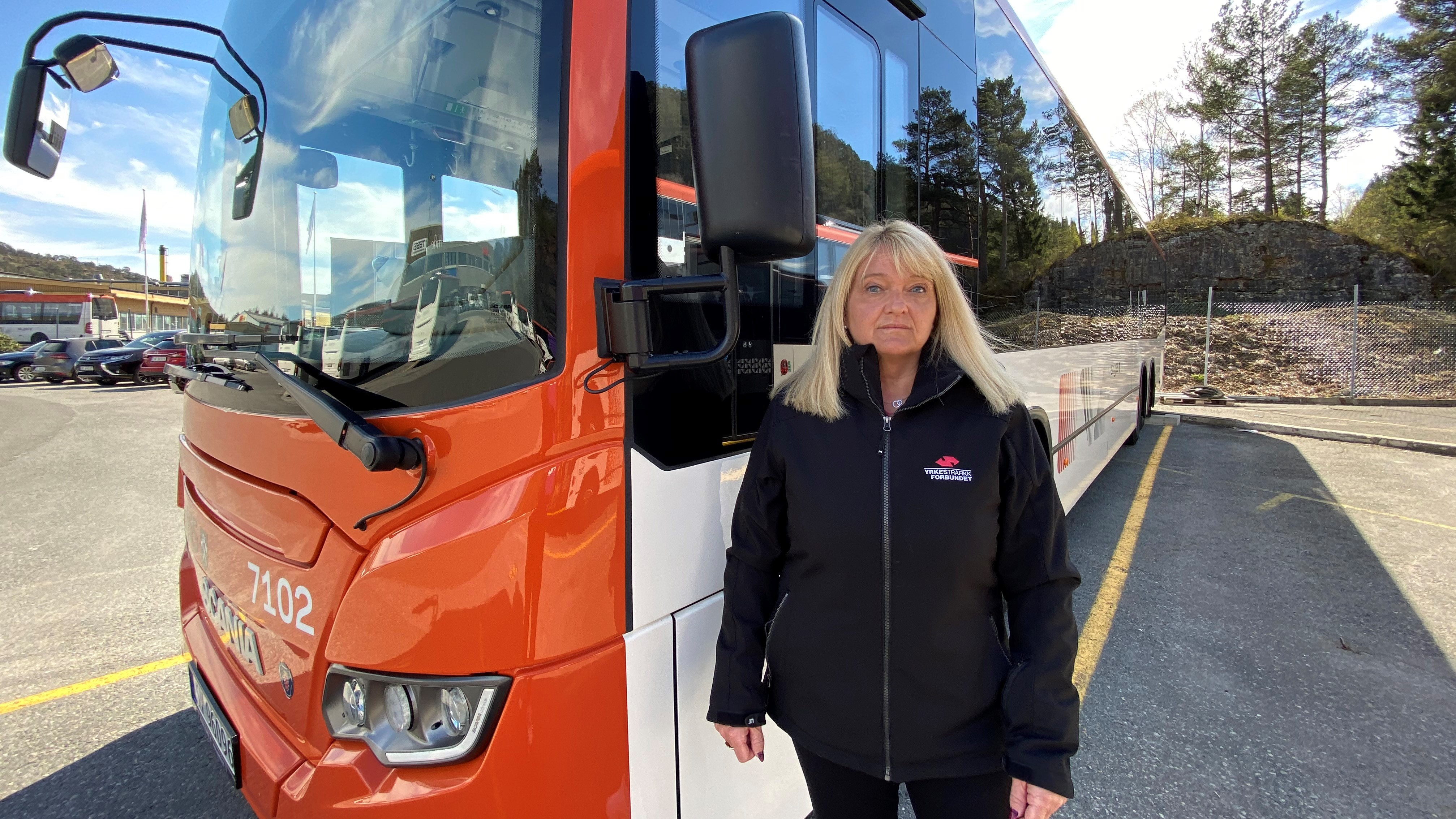 Trude Valle, nestleder i Yrkestrafikkforbundet. Foto: YTF