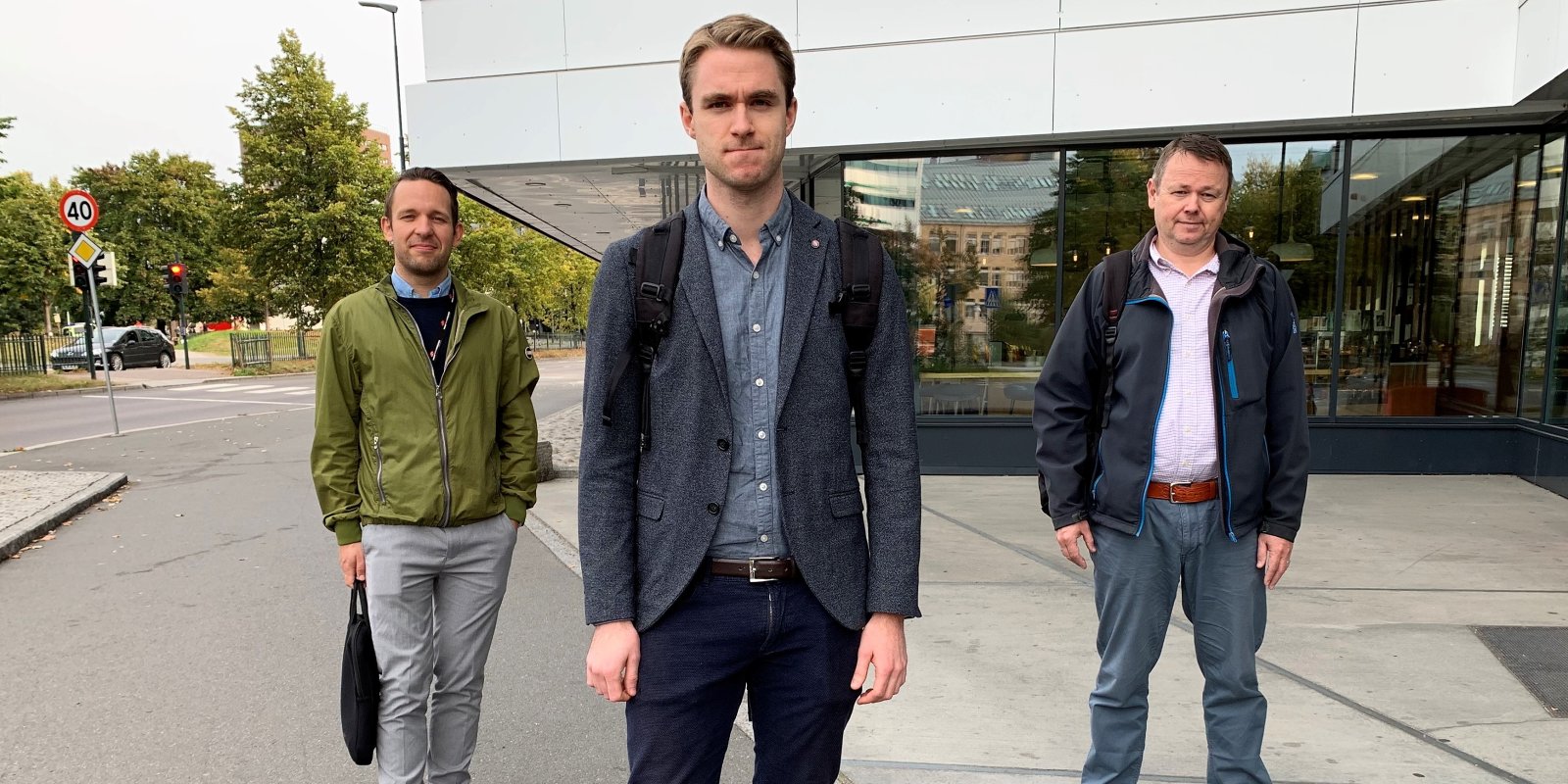 Petter Sommervold (YTF), forhandlingsleder Simen Bjerke (Delta) og Bjørn Are Sæther (Parat) har forhandlet på vegne av Deltas medlemmer.