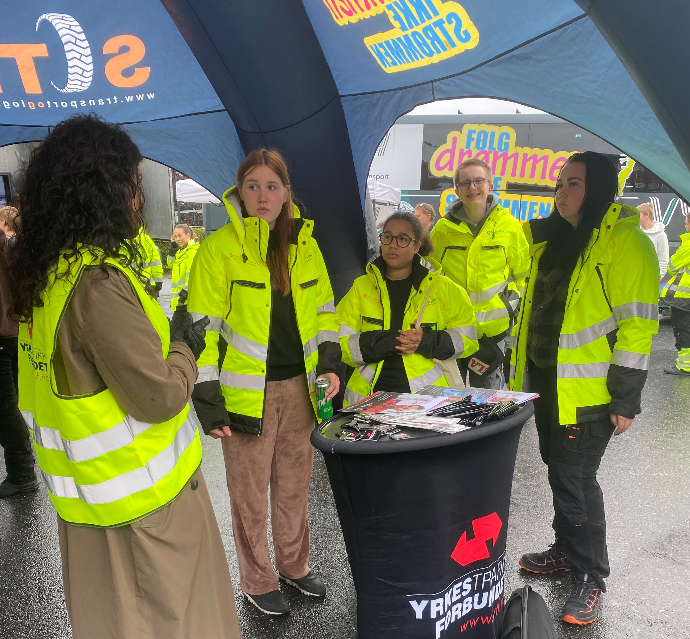 YTF på skolebesøk på Fredrikstad videregående skole. Foto: Synne Pernille Jakobsen.